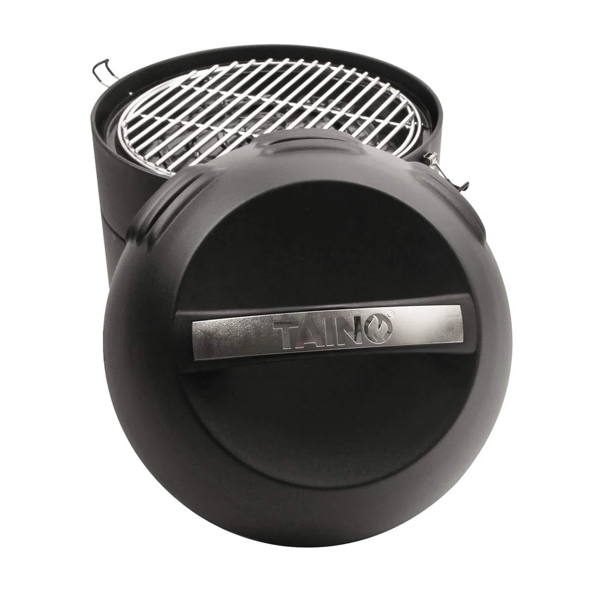 TAINO Grill-to-go - Barbecue da tavolo, compatto, a gas, in acciaio inox, per barbecue e campeggio