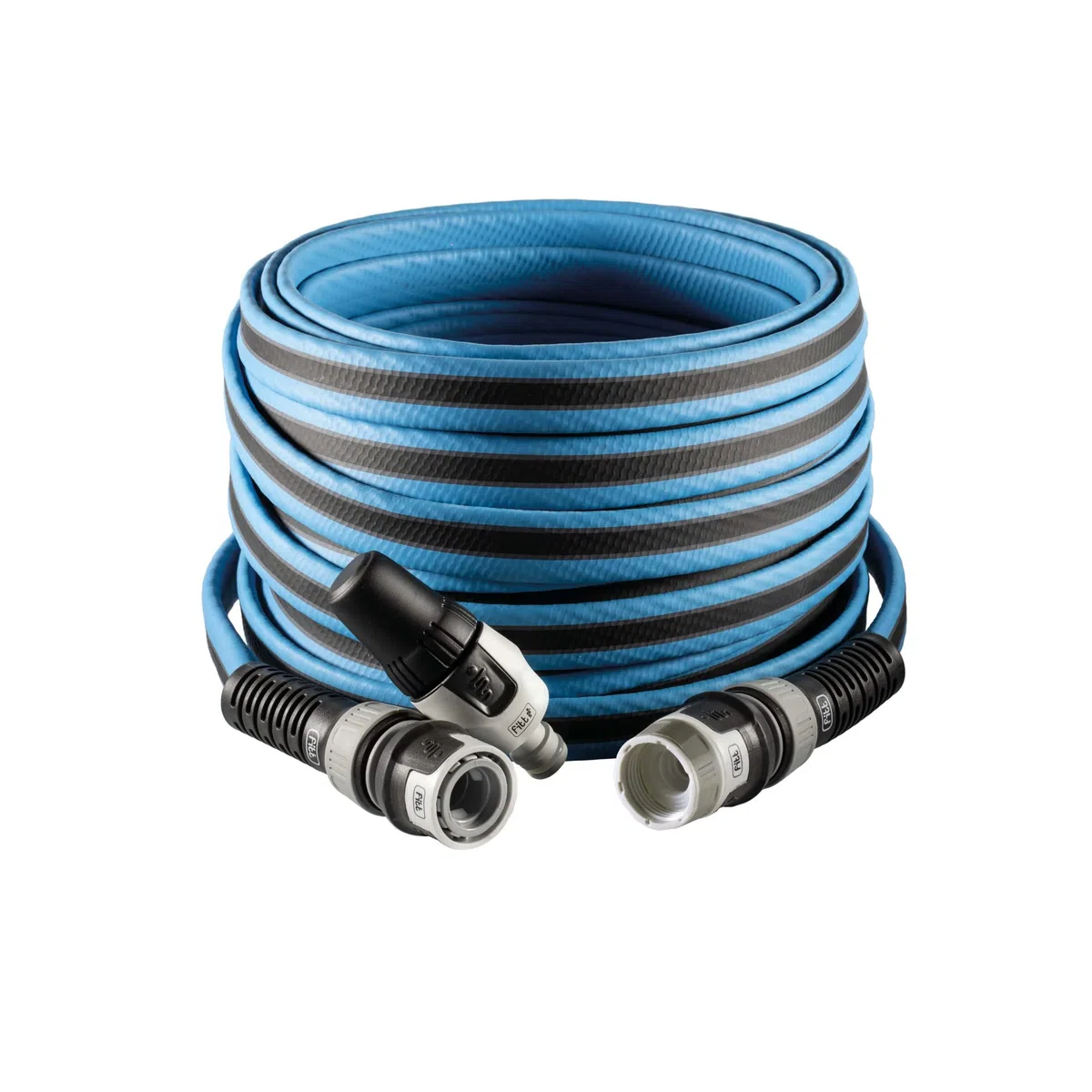 FITT FORCE 30 m, Tubo acqua per irrigazione giardino, Leggero, Resistente e compatto, Per Uso Intensivo, con Lancia, colore Blu, -43% CO2e