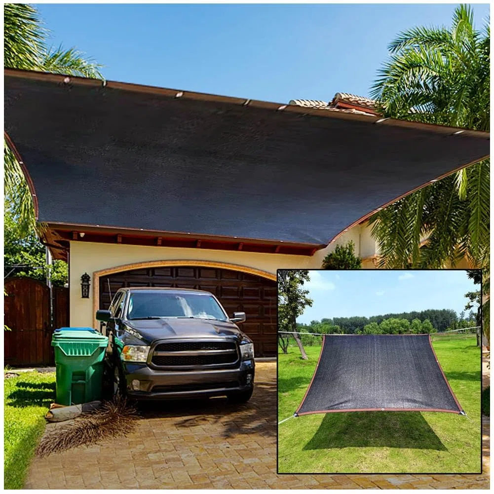 Tenda a vela per esterni, 85% tessuto ombreggiante, resistente telo in rete per patio, giardino e serra, disponibile in misure 2 x 4 m, 3 x 8 m, 4 x 6 m, 6 x 10 m, 8 x 8 m (3 m x 8 m)