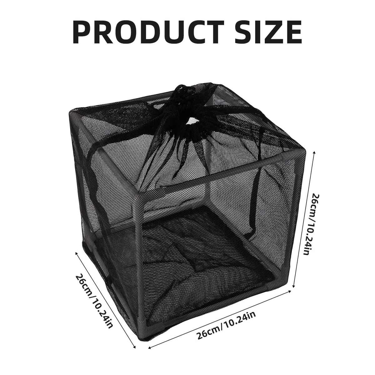 Contenitore filtro pompa per laghetto, 26 cm, in nylon, anti-intasamento, gabbia a rete per stagni koi, cascate e fontane