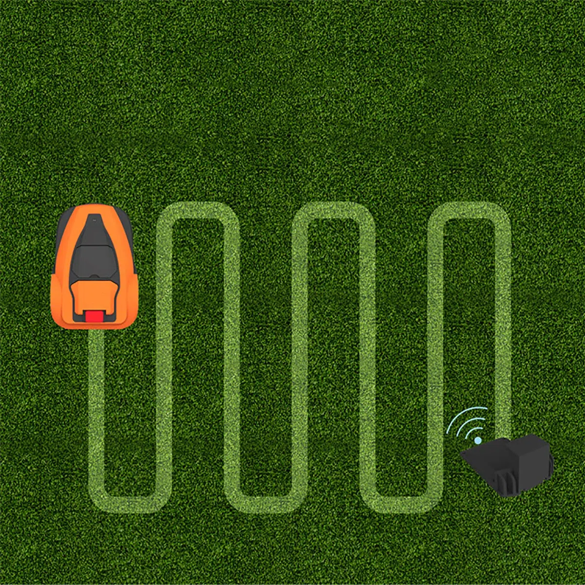 Rasaerba robotizzato Compatto, rasaerba robotizzato, Robot tagliaerba per Prati Fino a 600 m², Controllo WiFi App Taglio Silenzioso, rasaerba robotizzato per Giardino
