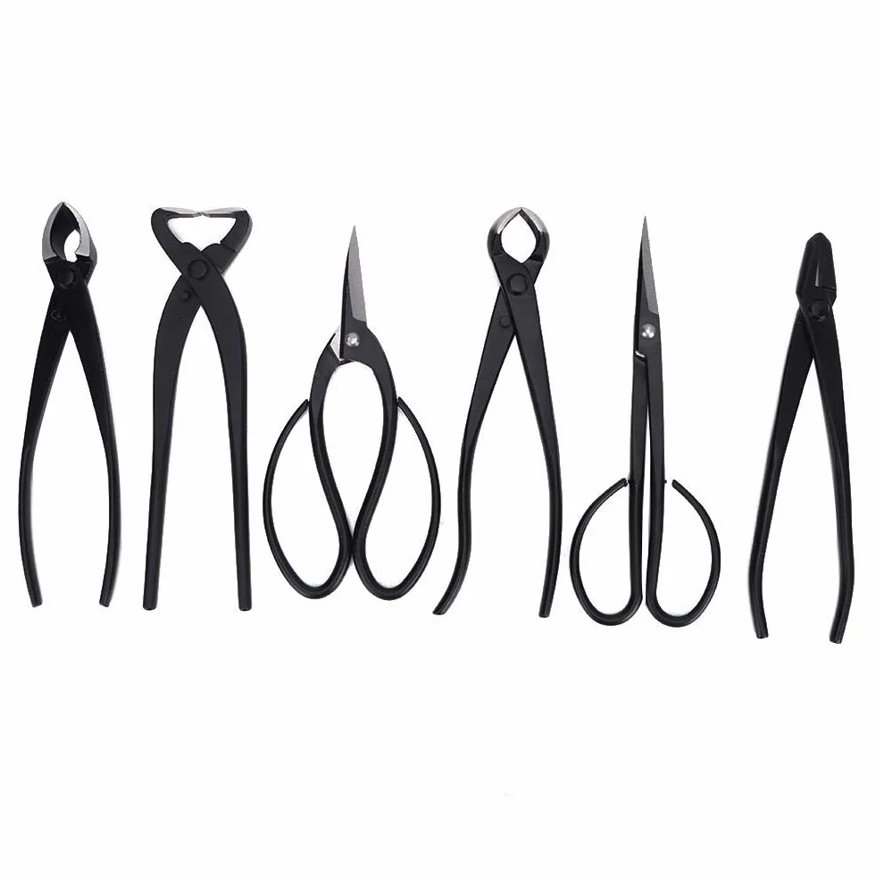 Kit di Attrezzi per Bonsai, 6 Pezzi di Forbici multifunzionali per Piante da Albero per Bonsai Wire Wire Pinze da Taglio Cesoie Set di Utensili da Taglio con Custodia