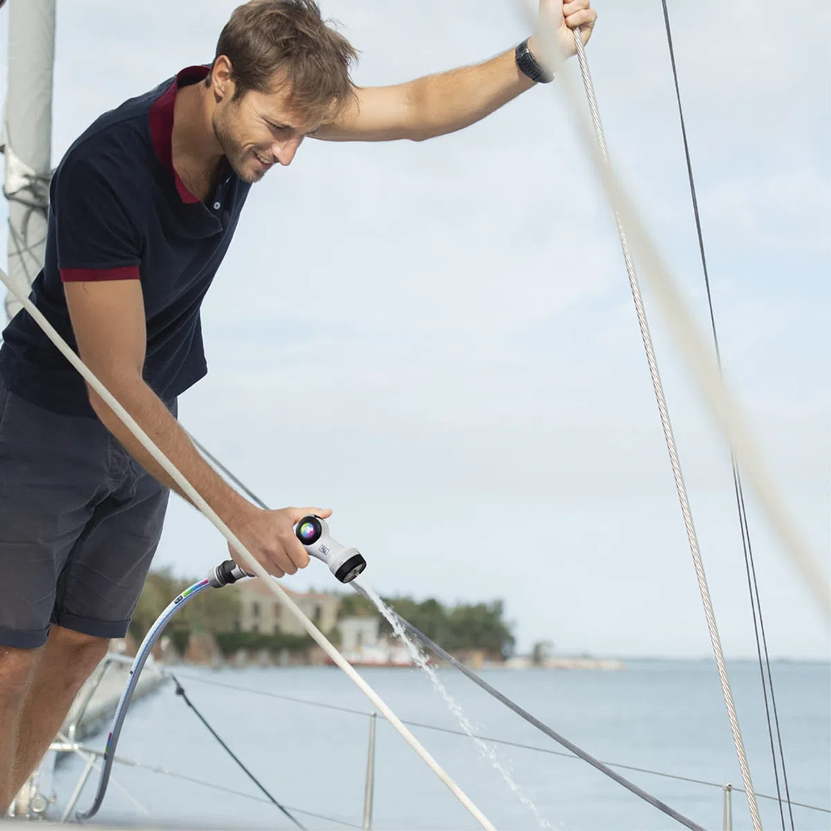 FITT NTS MARINE 5/8" 50m, Tubo per Nautica adatto a Barche Darsene Porti Piscine e Impianti Sportivi. Robusto per Uso anche con Acqua Marina