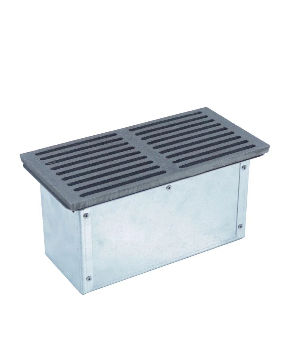 FONDERIA BONGIOVANNI | Griglia in Ghisa | Griglia per Camino | Stufa Pellet | Barbecue Fondello per Cenere | 29,5x15 cm | con Cassetto Raccolta Cenere | Altezza 14H | Accessori Camino