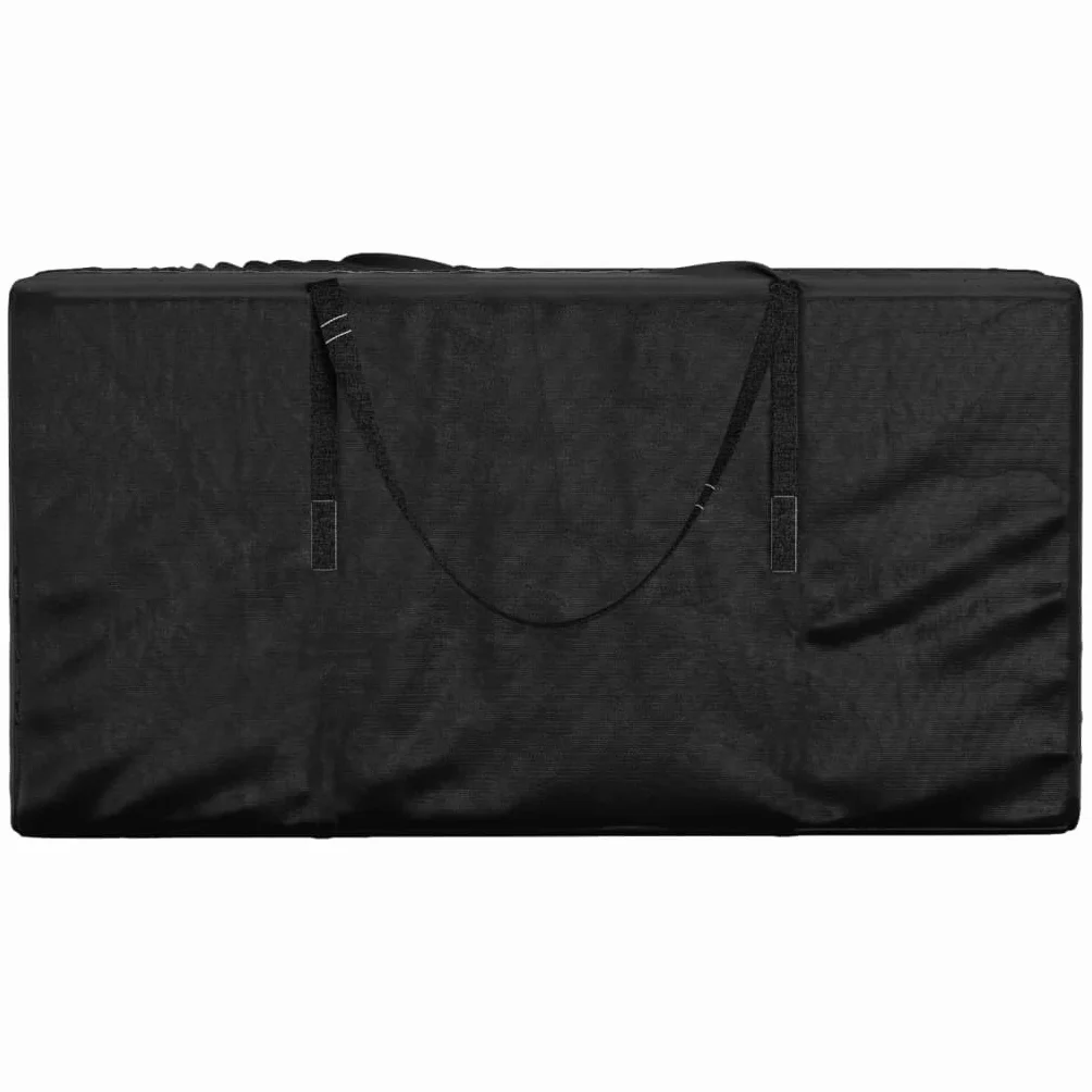 vidaXL Borsa Porta Cuscini da Giardino Nera 150x75x75 cm Polietilene