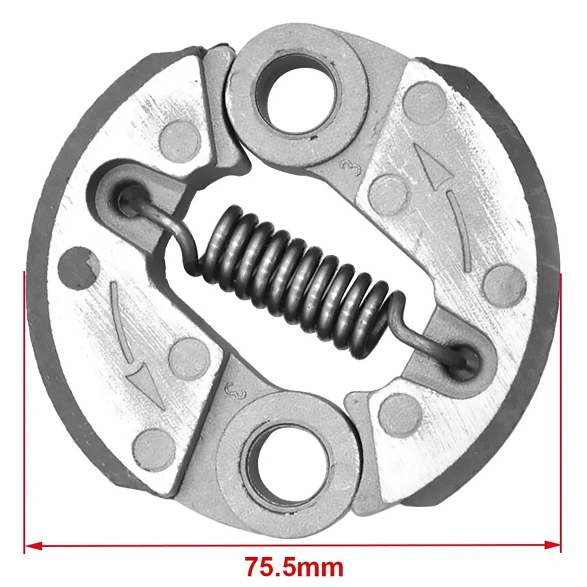 Frizione in alluminio da 75,5 mm for Emark 4191153AR Oleo Mac Sparta 36 37 38 42 43 44 Efco EF3600 EF3700 EF3800 Decespugliatore Strimmer