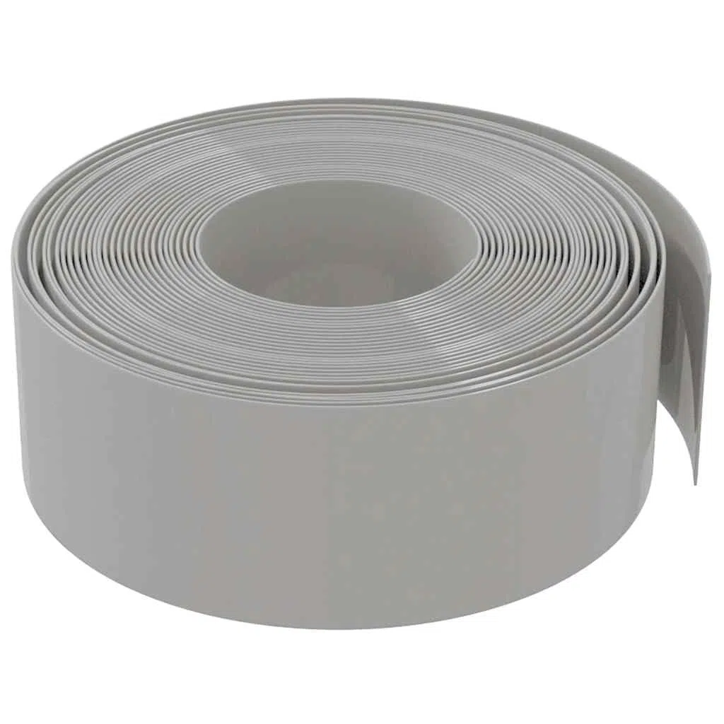 Set di 5 bordi per prato, 10 m x 20 cm, in polietilene, con sistema a incastro, per aiuole da giardino, bordo lungo prato e sentieri