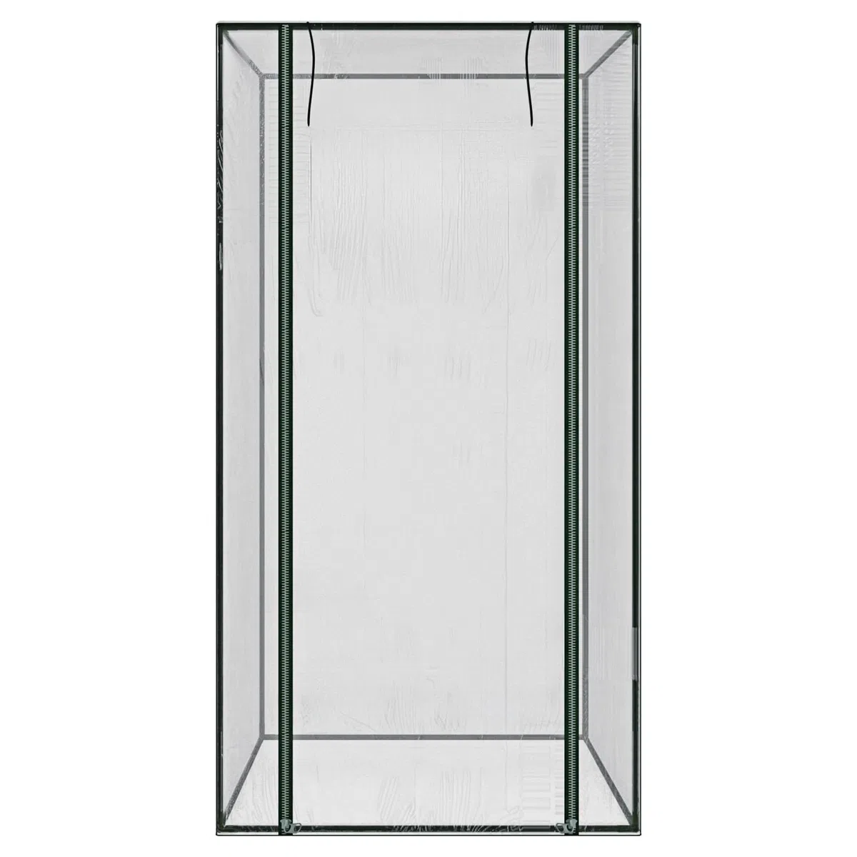 Serra Per Orto Giardino Terrazzo Balcone Senza Ripiani Struttura Metallo Verniciato Telo Trasparente In PVC Porta Avvolgibile Apertura A Cerniera Protezione Piante Giardinaggio 95 x 70 x 190 Cm