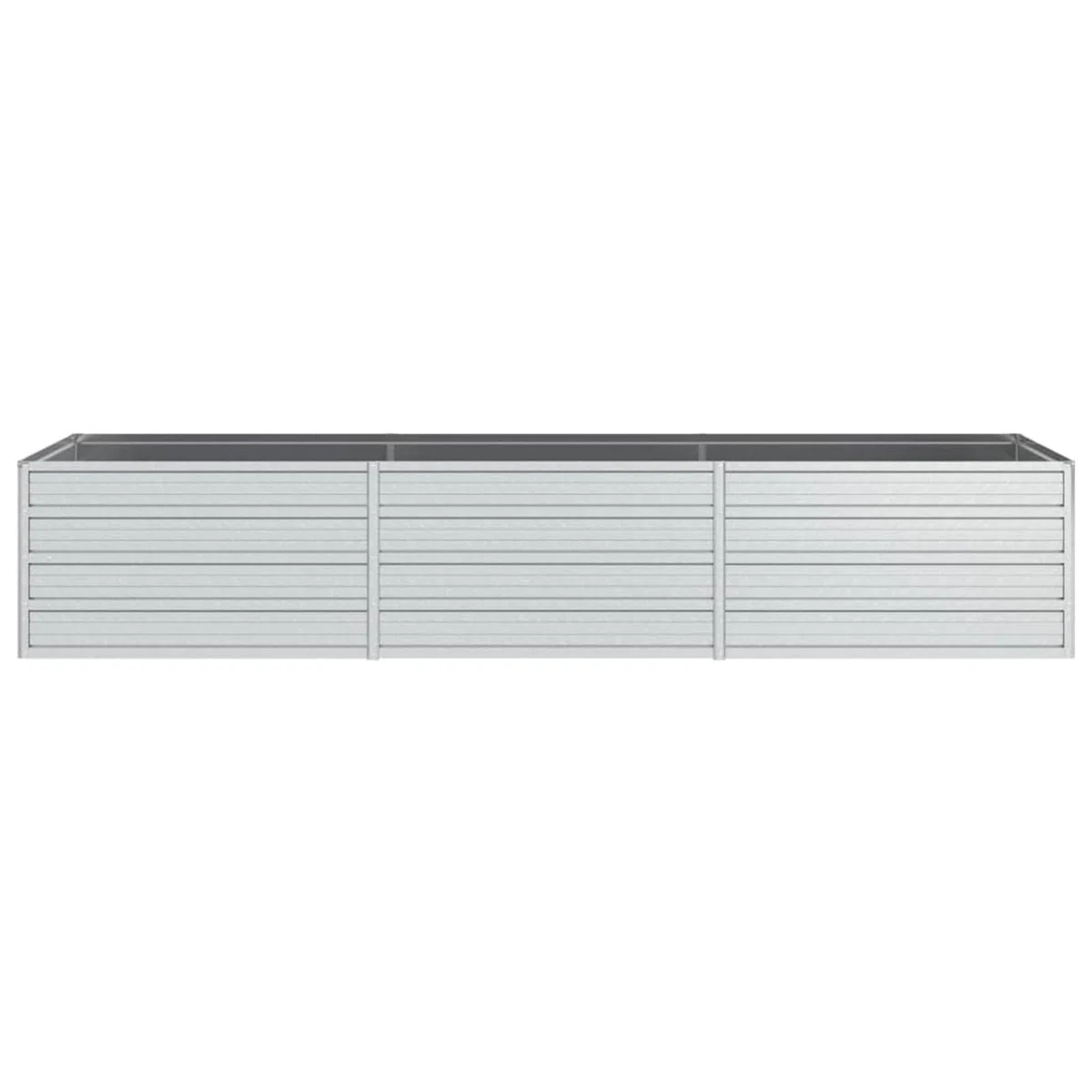 ShGaxin Arriate, Tavolo da coltivazione, Orto Domestico, Coltivazione di piante aromatiche, Arriate da giardino, in Acciaio zincato Argento 240x80x45 cm