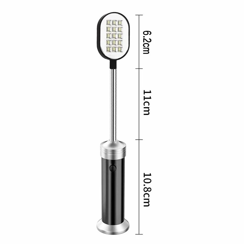 Luce per Barbecue a LED, Luce per Barbecue Multifunzione Super Luminosa con 15 LED e Accessori per Fumatori a Collo D'oca Flessibile a 360 Gradi