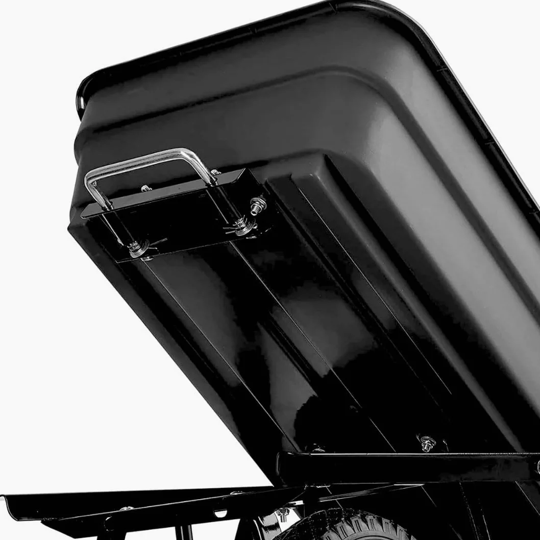 Ecovelo' CARRELLO DA GIARDINO A MANO RIBALTABILE PORTATA 180 KG CARRIOLA CARRETTO GIARDINAGGIO RIMORCHIO A MANO