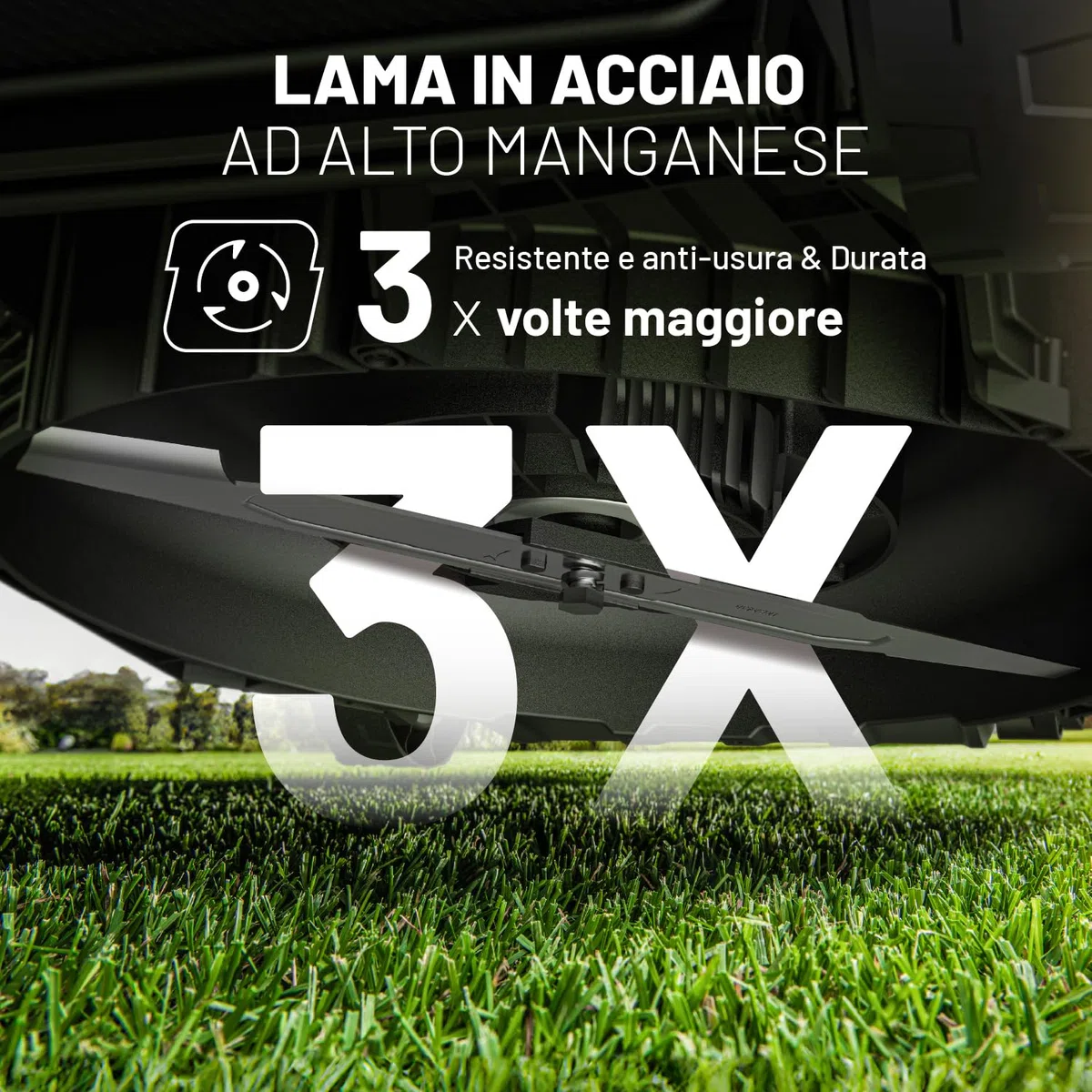 Litheli 40V Tagliaerba Tosaerba a Batteria 43cm, Altezza Regolabile 25-75mm, Sacco 40L, per Prati Fino a 500m², Tosaerba Elettrico con 2x 4.0Ah Batterias