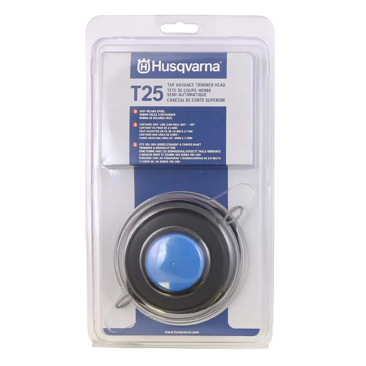 Husqvarna 966674401 T25 - Rasoio per rubinetto, con testa ricurva e dritta