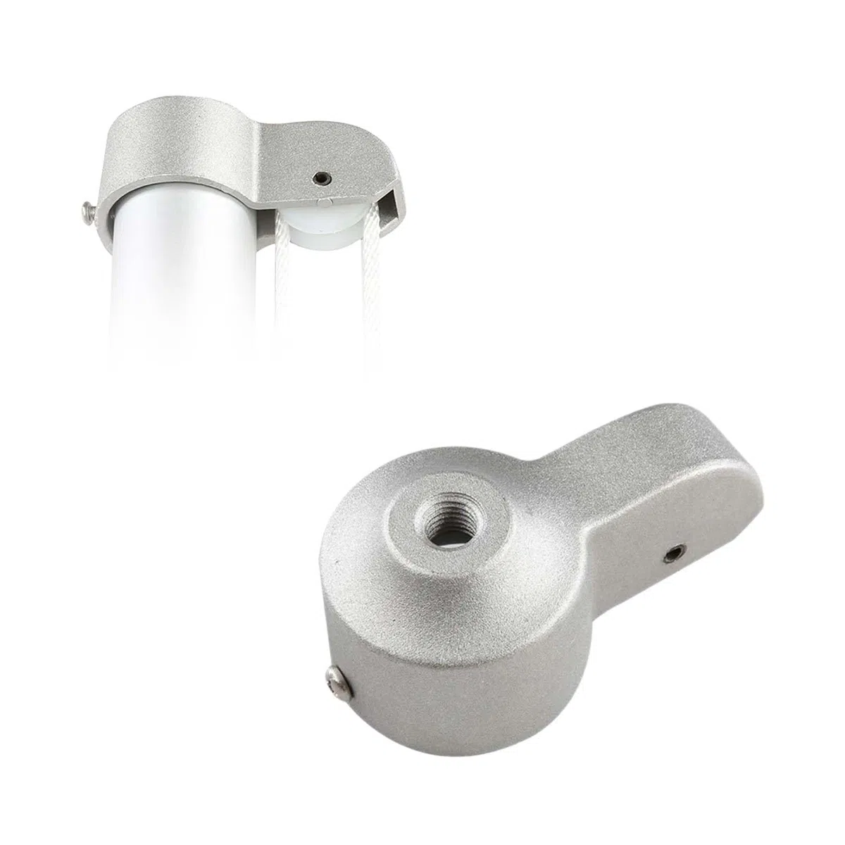 Camion Asta Bandiera, Accessori Asta di Bandiera Pesanti, Gancio Palo di Bandiera Camion, Puleggia per Pennone, Set di Accessori per Pennoni, Accessori per Asta portabandiera, con carrucola