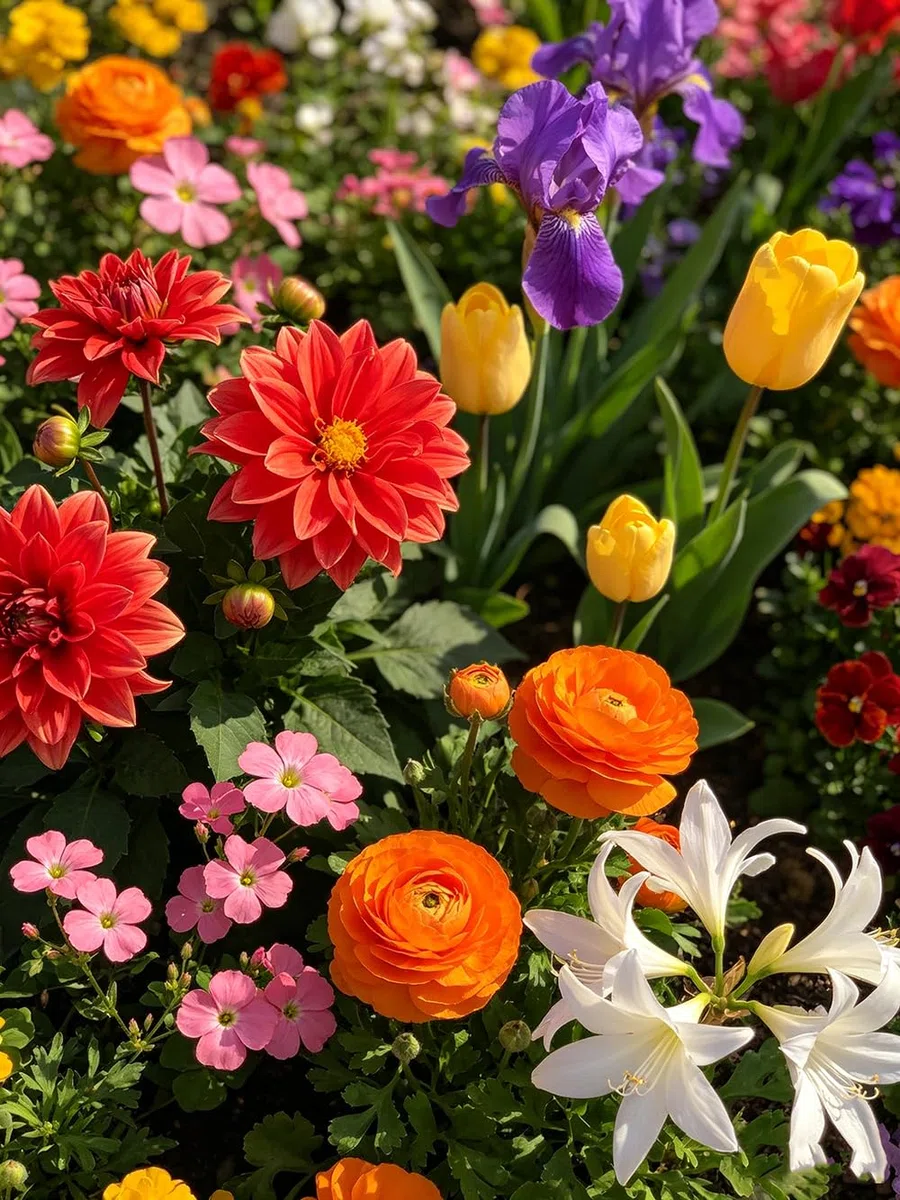 FioriRizoma multicolore - giardino balcone primavera di 60Bulbi