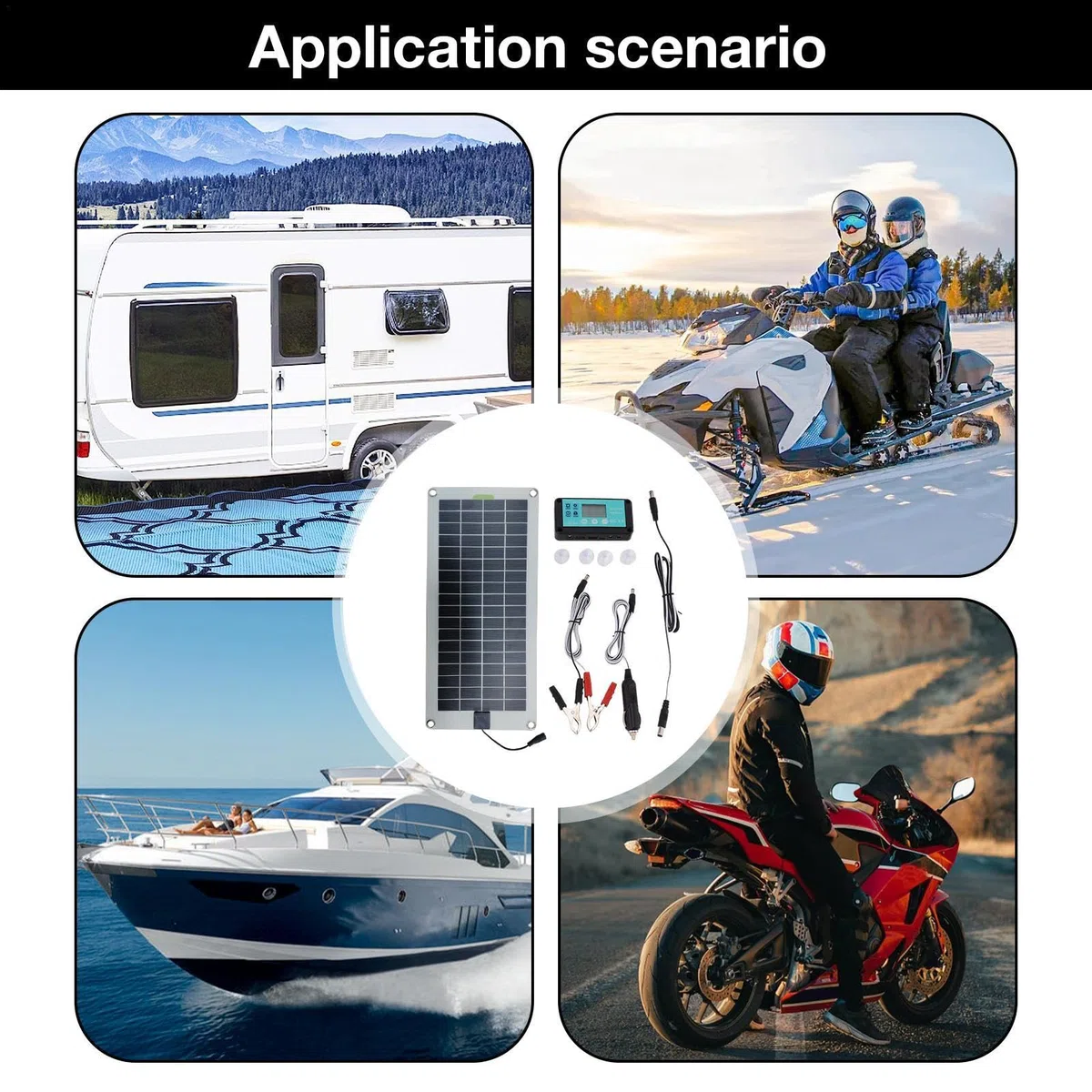 Mantenitore Solare Per Auto, Caricabatteria Solare Per Auto Da 12 V, Mantenitore Di Mantenimento Batteria Solare Da 30 W, Kit Pannello Solare Per Auto Portatile Per, Autoveicoli, Backup