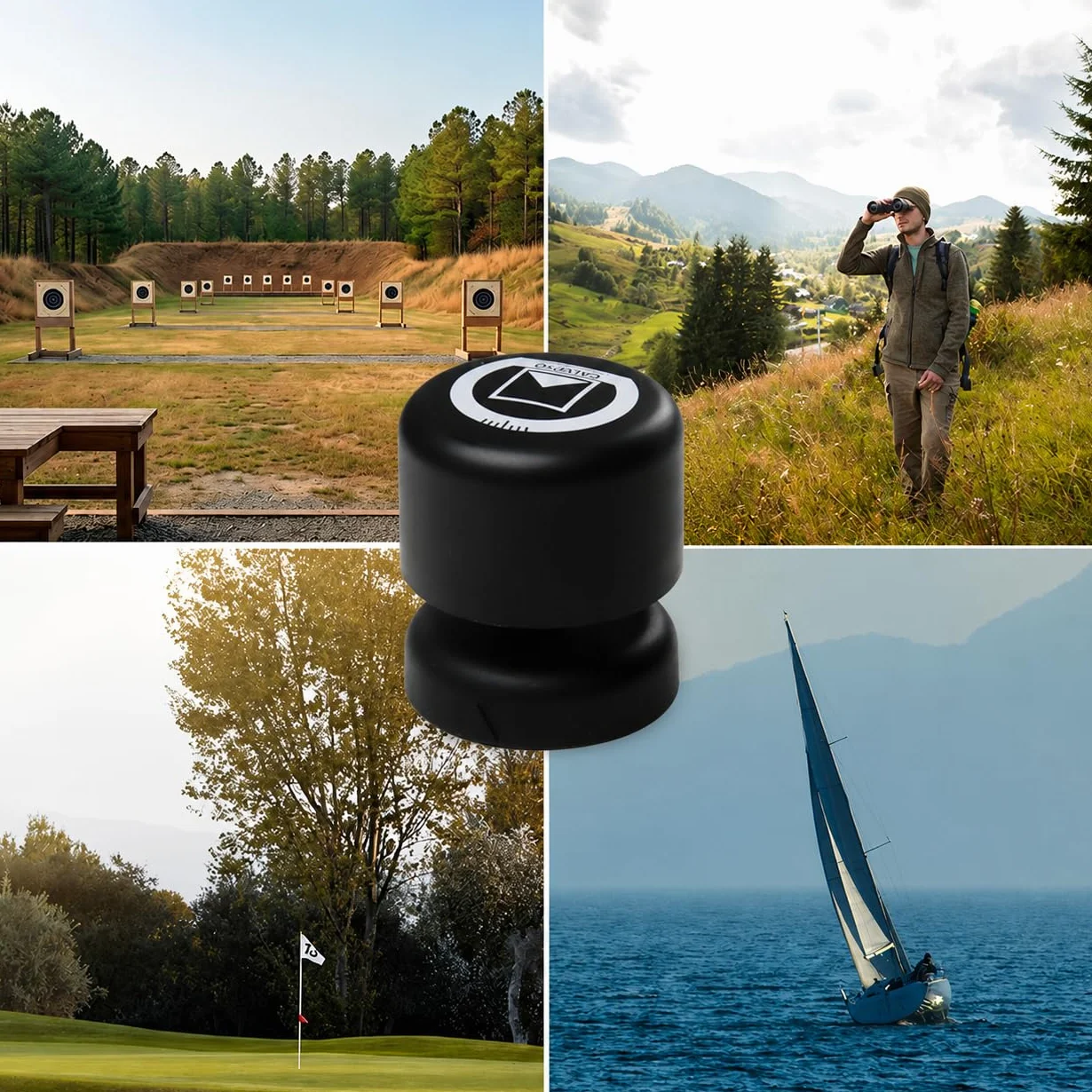 Calypso Instruments Ultrasonic Mini Anemometro Portatile | Velocità e direzione del vento | 43 mm, 78 g, senza fili, Bluetooth, sensori ad ultrasuoni, nero