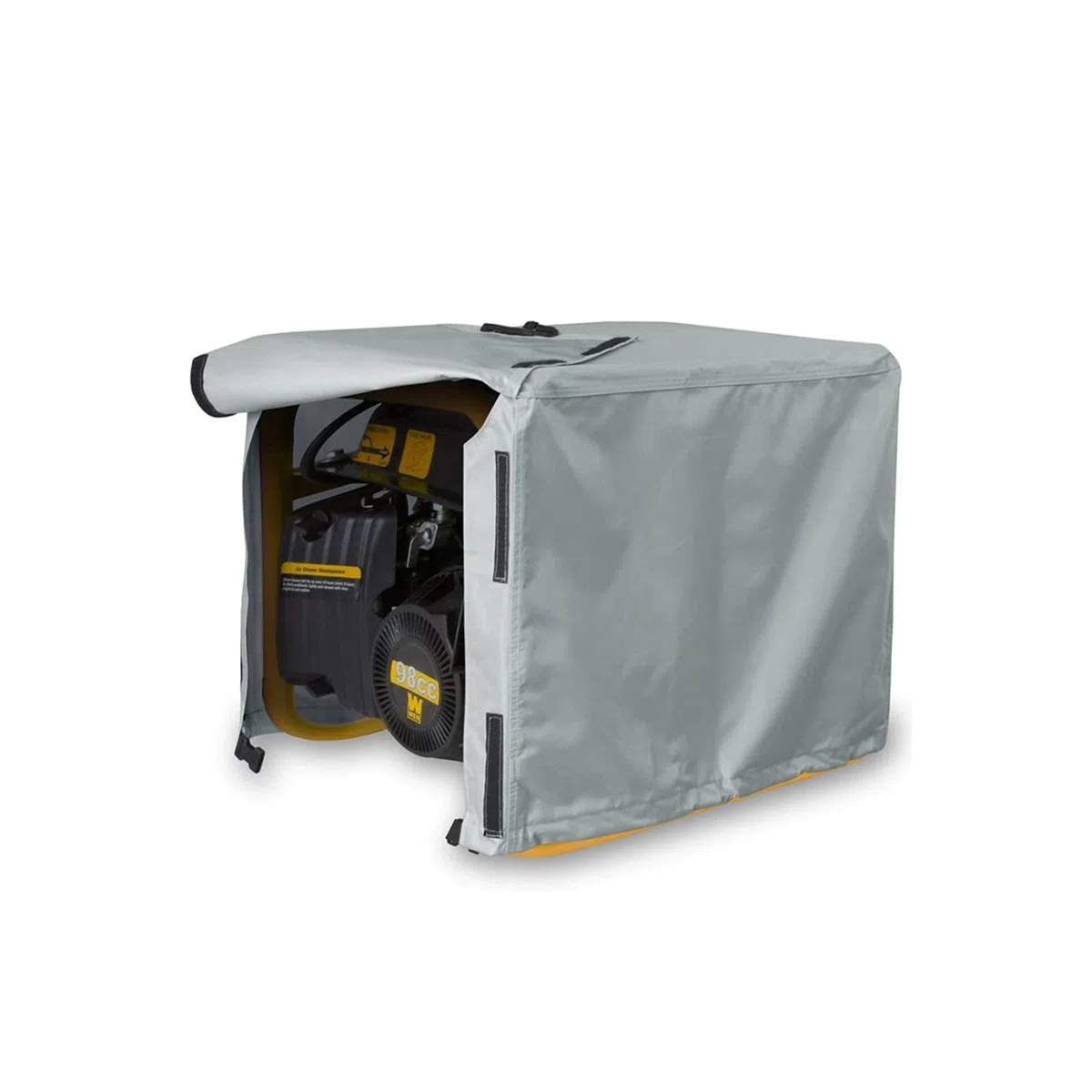 Copertura del generatore elettrico (Protezione della copertura generatore del patio esterno del giardino) adatta per la maggior parte dei generatori 3000-5000 Watt(Grigio)
