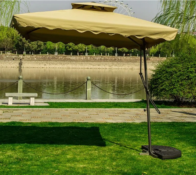 SkyFace Telo di Ricambio per Ombrellone Da Giardino Quadrato 4 Stecche/8 Stecche, Tettoia Ricambio Ombrello 2.2m/2.5m Copertura Ricambio Ombrellone Giardino (Solo Telo)