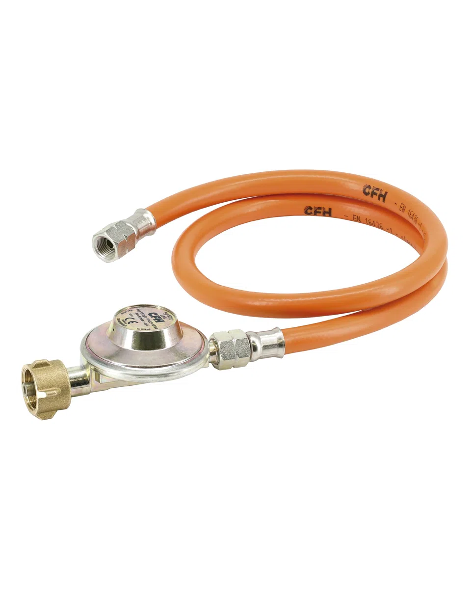 CFH 52452 Set regolatore di Pressione 50 mbar + Tubo 80 cm 1/4" SX