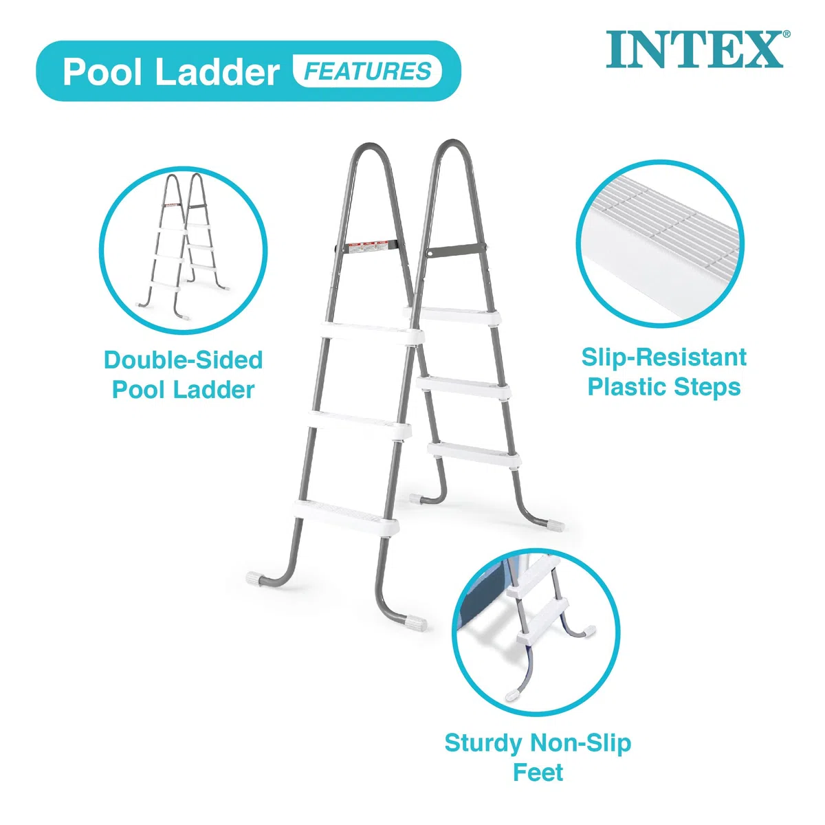 Intex Piscina fuori terra con struttura in metallo da 30 x 2,5 m, con filtro e accessori