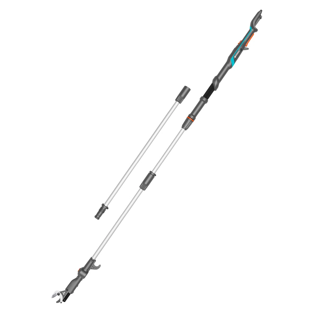 Gardena Troncarami Telescopico A Batteria HighCut 360/18V P4A Solo: Fino a 5 m, Testa inclinabile, Ergonomico, Display a LED, Senza Fili (14776-55)