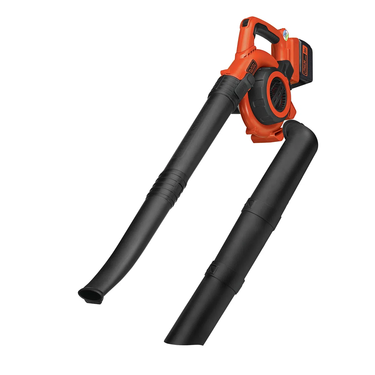 BLACK+DECKER SOFFIATORE/ASPIRATORE/TRITURATORE 36 V Litio - 2.0 AH - POWERSELECT - SOFFIAGGIO 218 KM/H - TRITURAZIONE 7:1 - ASPIR. 3.4 M3/MIN GWC3600L20-QW