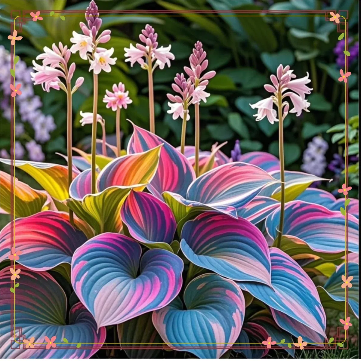 Perenni,resistenti,splendente e vivace,Facile da curare,Rizoma hosta,Vari Colori,bellissima.-6Hosta-A