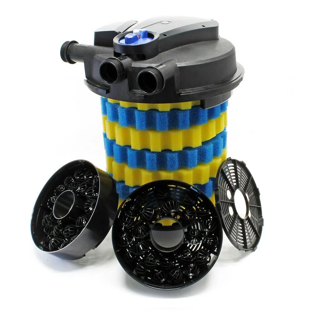 Kit filtro set 100000 litri 55 watt UVC pompa 8000 l/h tubo 10 m 16_0001914
