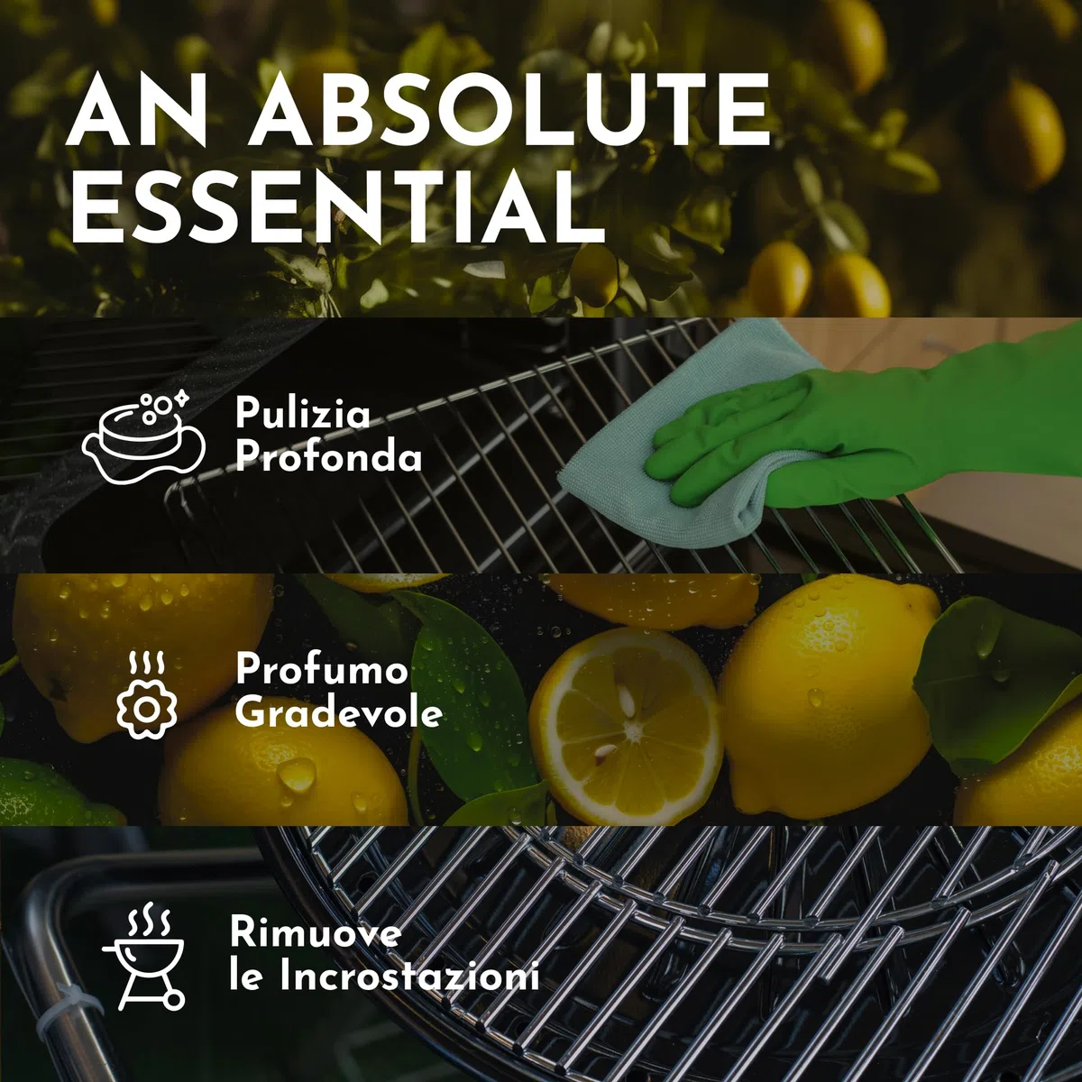 Spray Sgrassatore Barbecue Gas Non Chimico, 500ml - Spray Pulitore per Griglia Barbecue con Acido Citrico per Pulizia Profonda - Efficace Detergente per Pulizia Barbecue Griglia