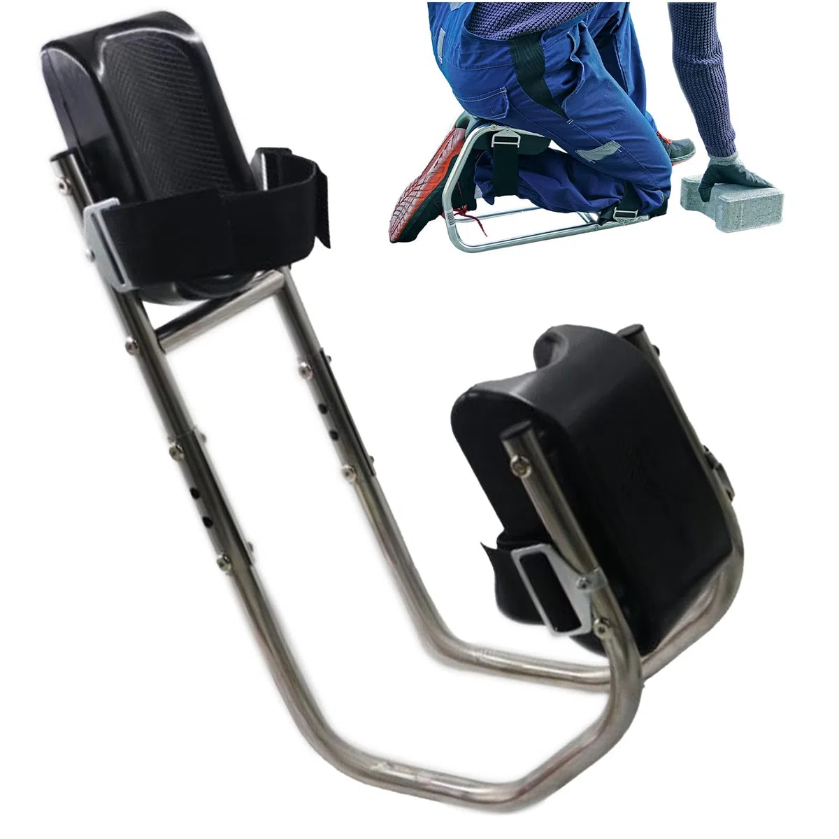 Sedile per ginocchio per lavoro, dispositivo per ginocchio muratore – Sgabello di supporto per caviglia | Cuscino per ginocchio rimovibile non slip sedile per il comfort durante l'uso della