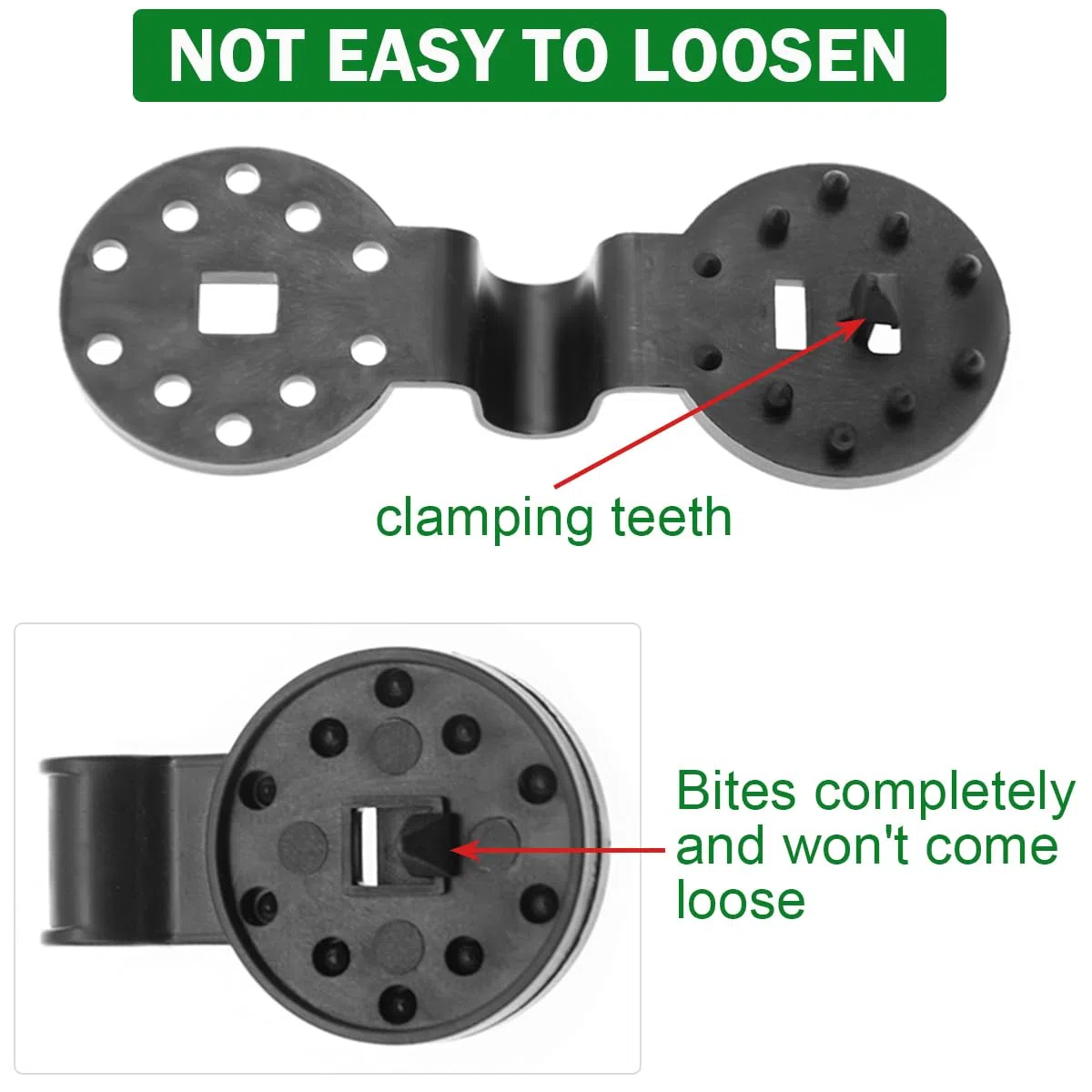 100 Clip per Tende da Sole, in plastica, Rotonde, Nere, con Impugnatura Resistente per Parasole, Tessuto ombreggiante per Giardinaggio, Rete Anti Uccelli, Morsetto Antivento per Tenda