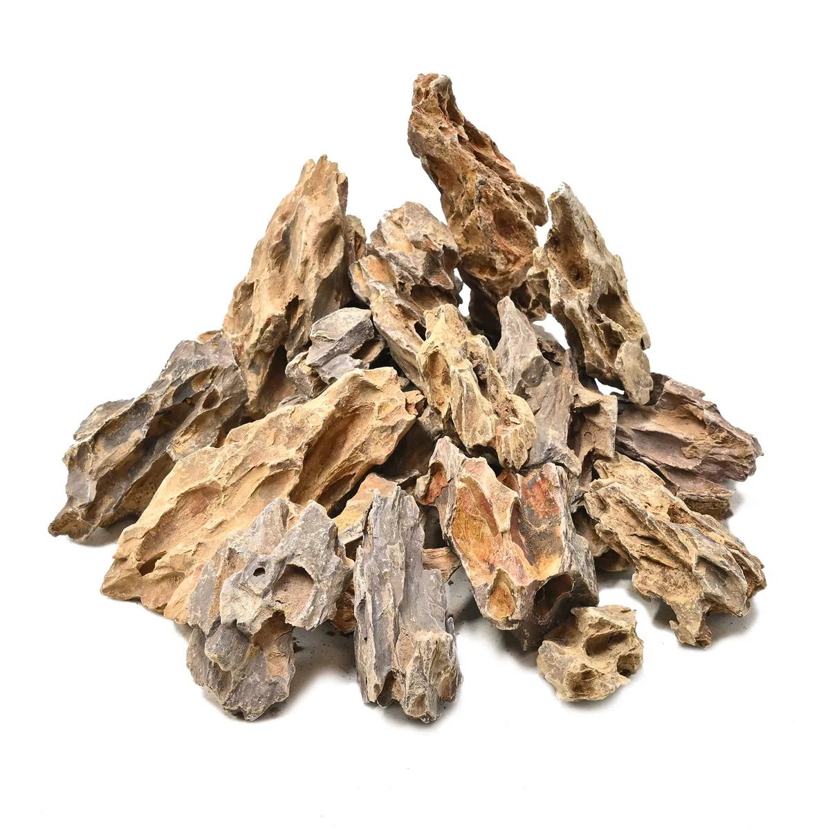 Pietre naturali di drago (2,5-6,5 cm) - Pietre naturali decorative per mini terrari, giardini fatati, bonsai, artigianato, acquari, diorami e tavolo - 0,5 kg