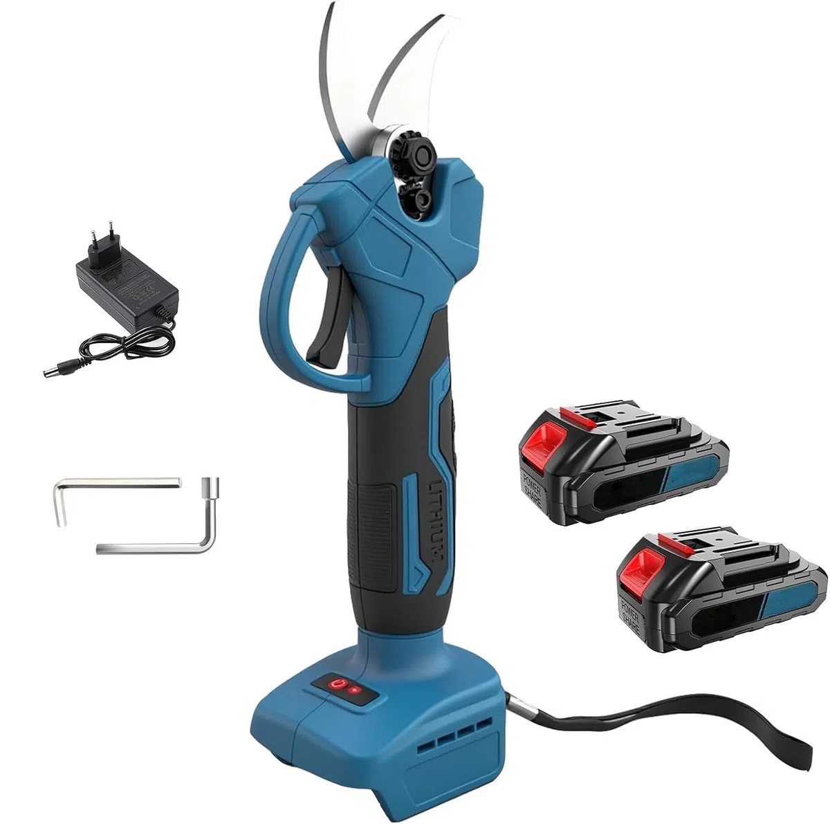 Forbici da Potatura Elettriche Professionali con 2 Batterie – Cesoie Trincia Rami Portatili
