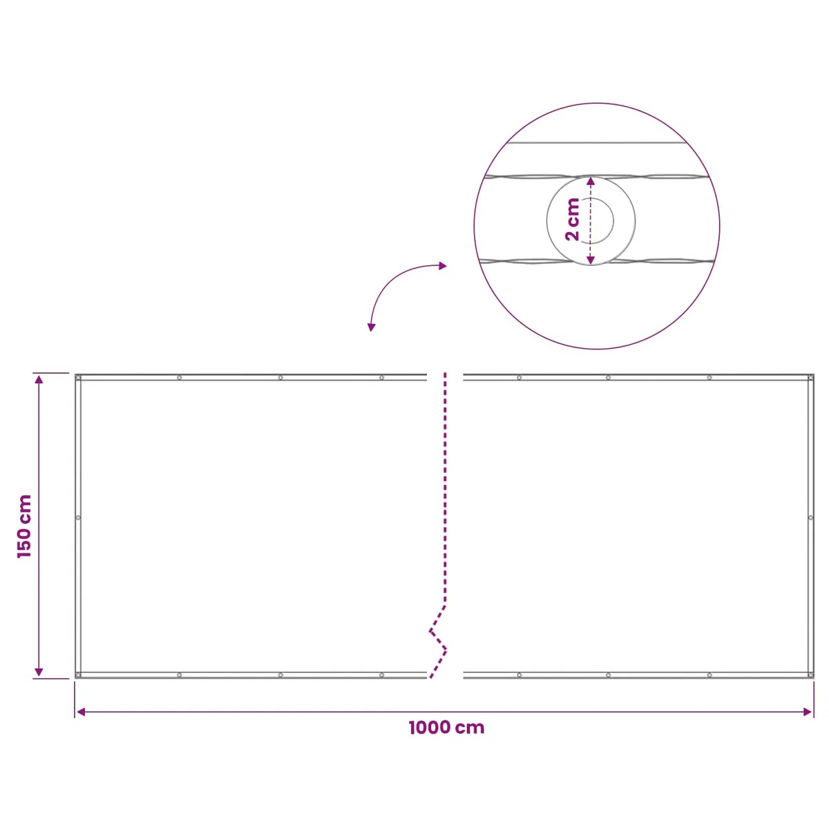 vidaXL Schermo di Privacy per Balcone Tessuto con rivestimento in PU balcone