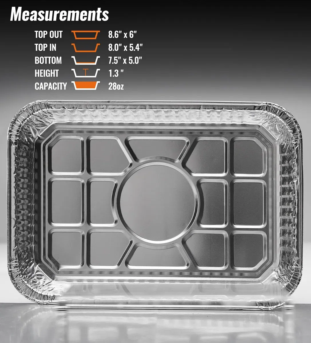 NUPICK Confezione da 30 padelle per griglia compatibili con Weber, 6415, accessori per griglia per Weber Spirit, Genesis, Traveler, serie Q, fodere per grasso per grill, vassoi per grasso in alluminio