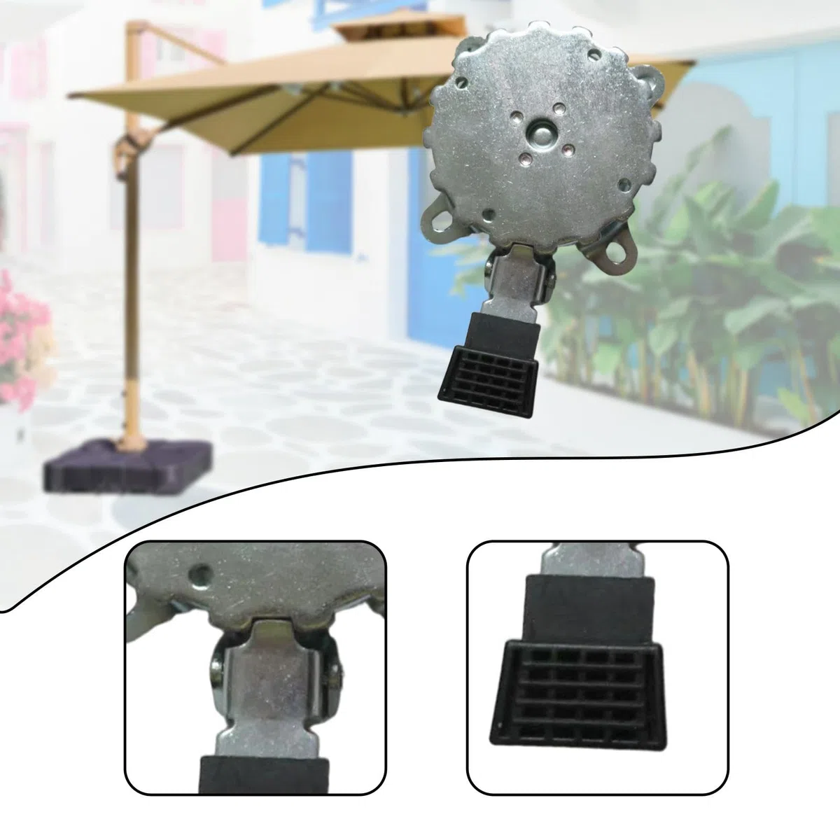Base per ombrellone da giardino, resistente supporto per ombrelloni da esterno, per patio, spiaggia, barbecue, cortile, accessori durevoli per parasole e attività all'aperto per il tempo libero