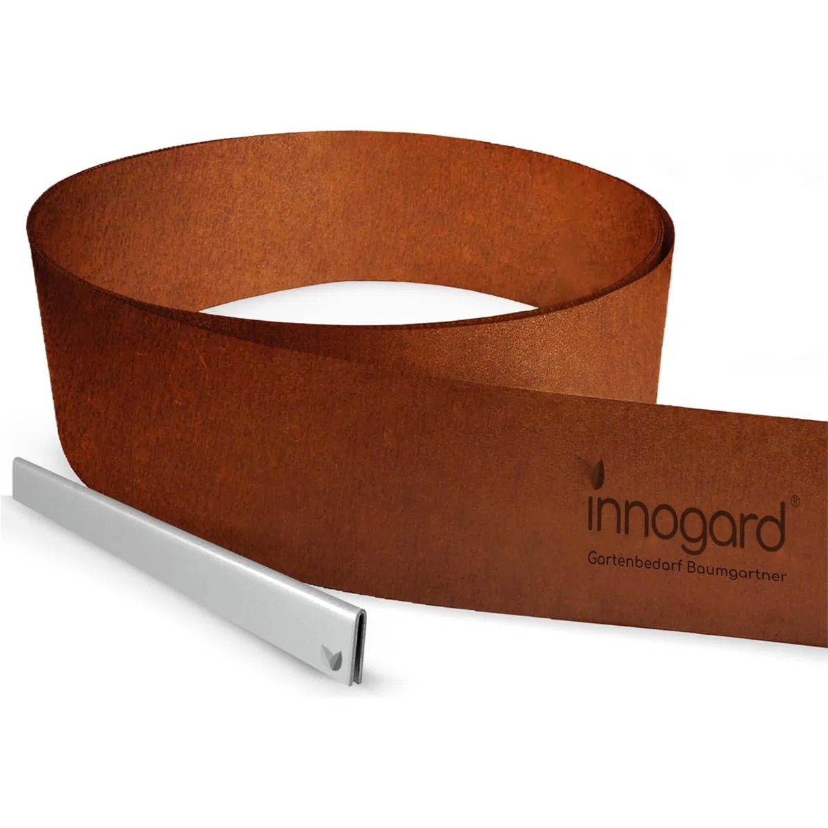 innogard 6011-001 - Nastro di bordatura per prato - in acciaio corten - altezza 15 cm, decorazione del giardino con ruggine - bordo con lunghezza di 10 m