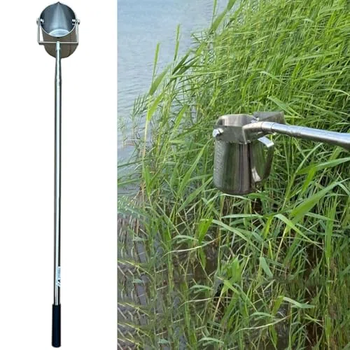 Kit di campionamento dell'acqua, con asta telescopica e bicchiere a doppia scala, per test ambientali in laghi, fiumi, stagni e oceani, ideale per ricerca e analisi della qualità dell'acqua