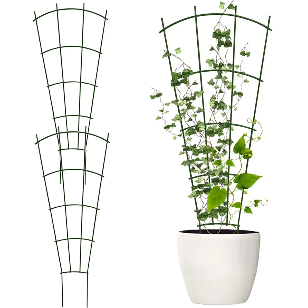 3 Pezzi Traliccio Per Piante Rampicanti, Traliccio, Gabbia Per Piante, Traliccio Per Piante In Vaso, Traliccio Accessorio Da Giardino, Antiruggine Supporto Piante Vaso Arrampicata, Adatto per le viti