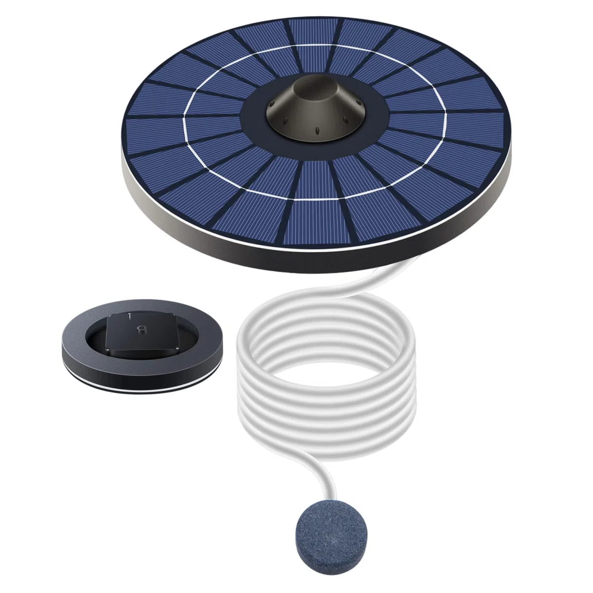 Pompa a aeratore di laghetto solare Pompa per esterni per esterni a aeratore a aeratore di pesce a aeratore ossigenatore Oxygenator Pond Pompe Ossigenatore per laghetto per il laghetto