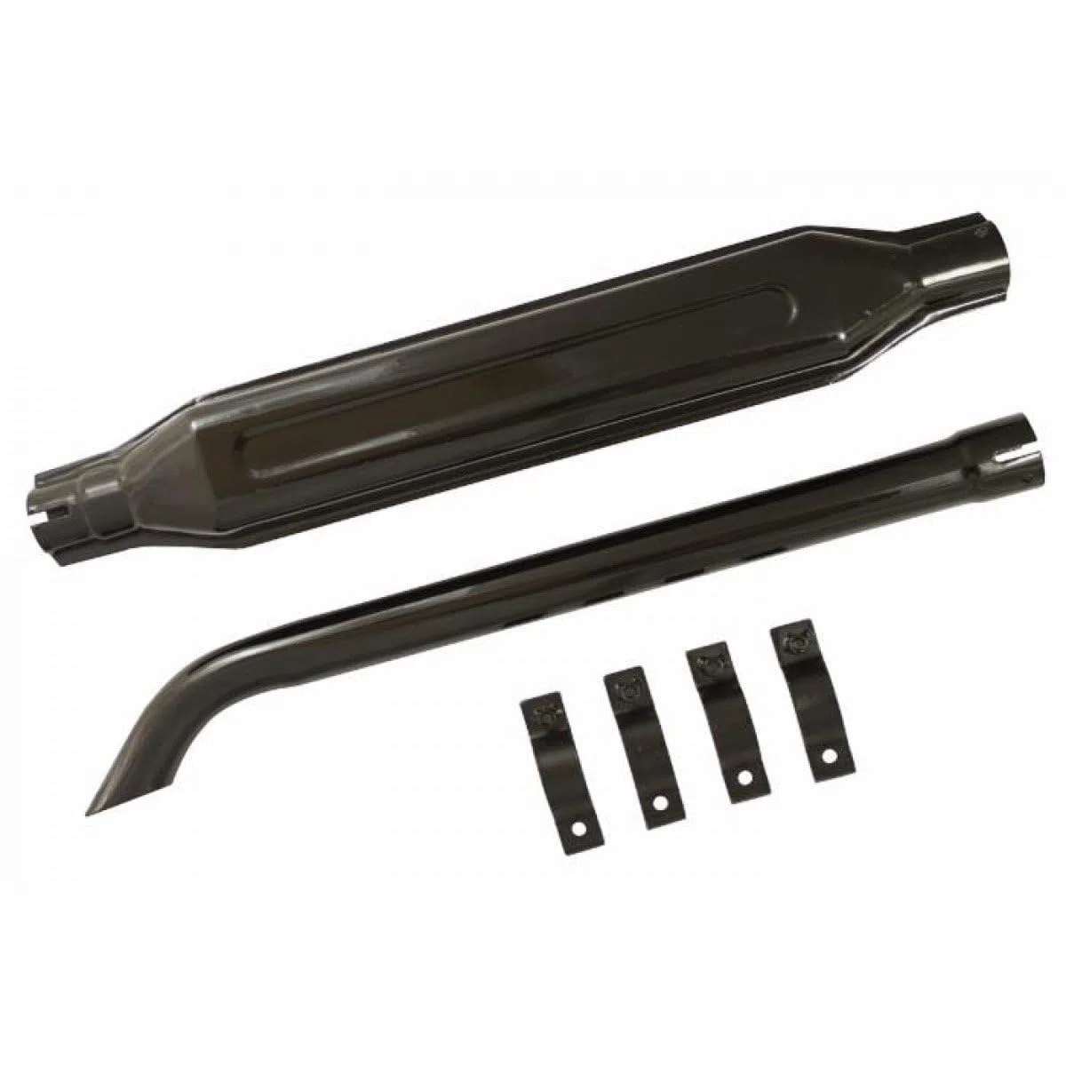 G.L.D. Forniture Kit silenziatore quadro adattabile a 5157240 completo di silenziatore, prolunga curva e collare per trattore
