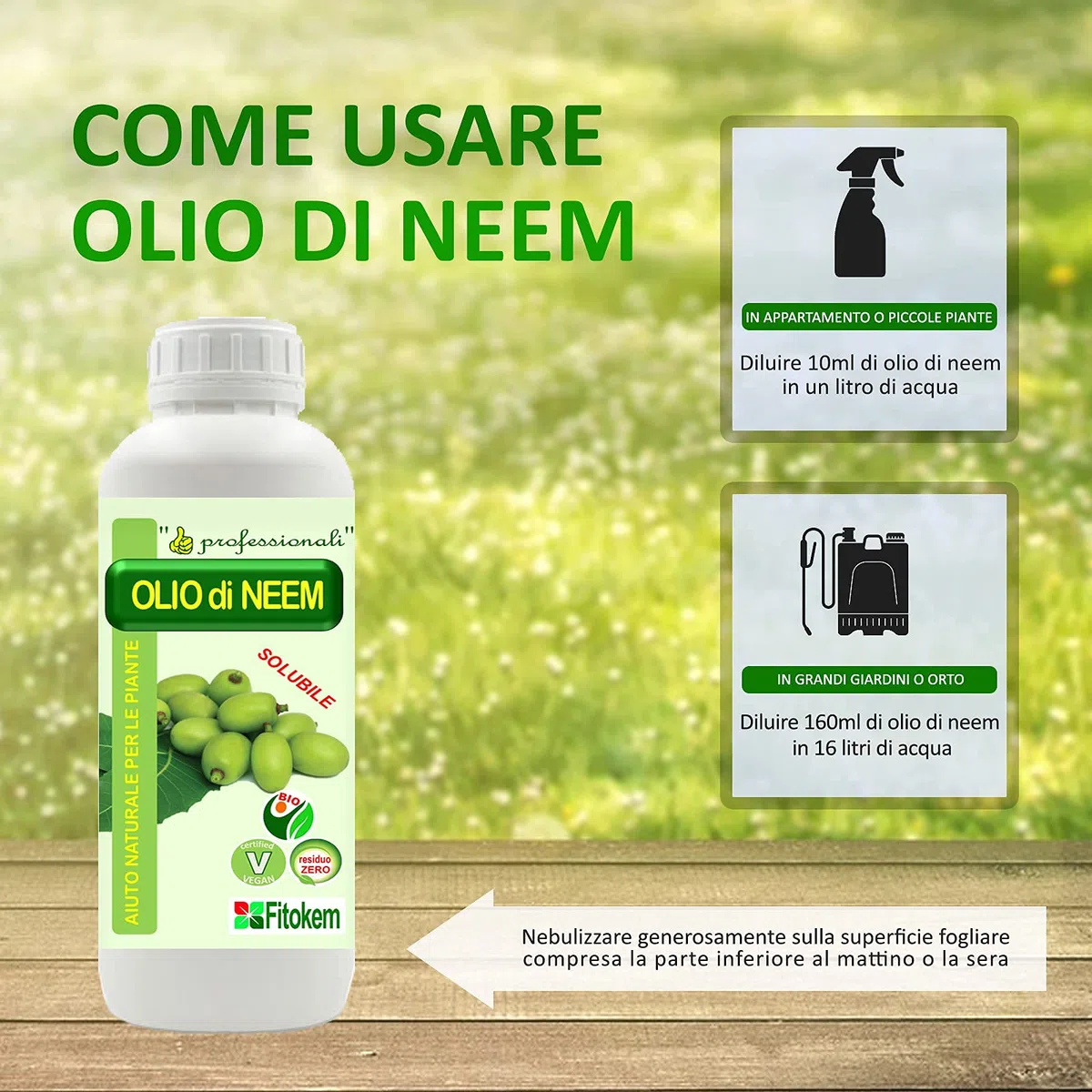 Stop corroborante 1lt + Olio di Neem BIOLOGICO 1lt + Sapone Molle 1lt - TRIS