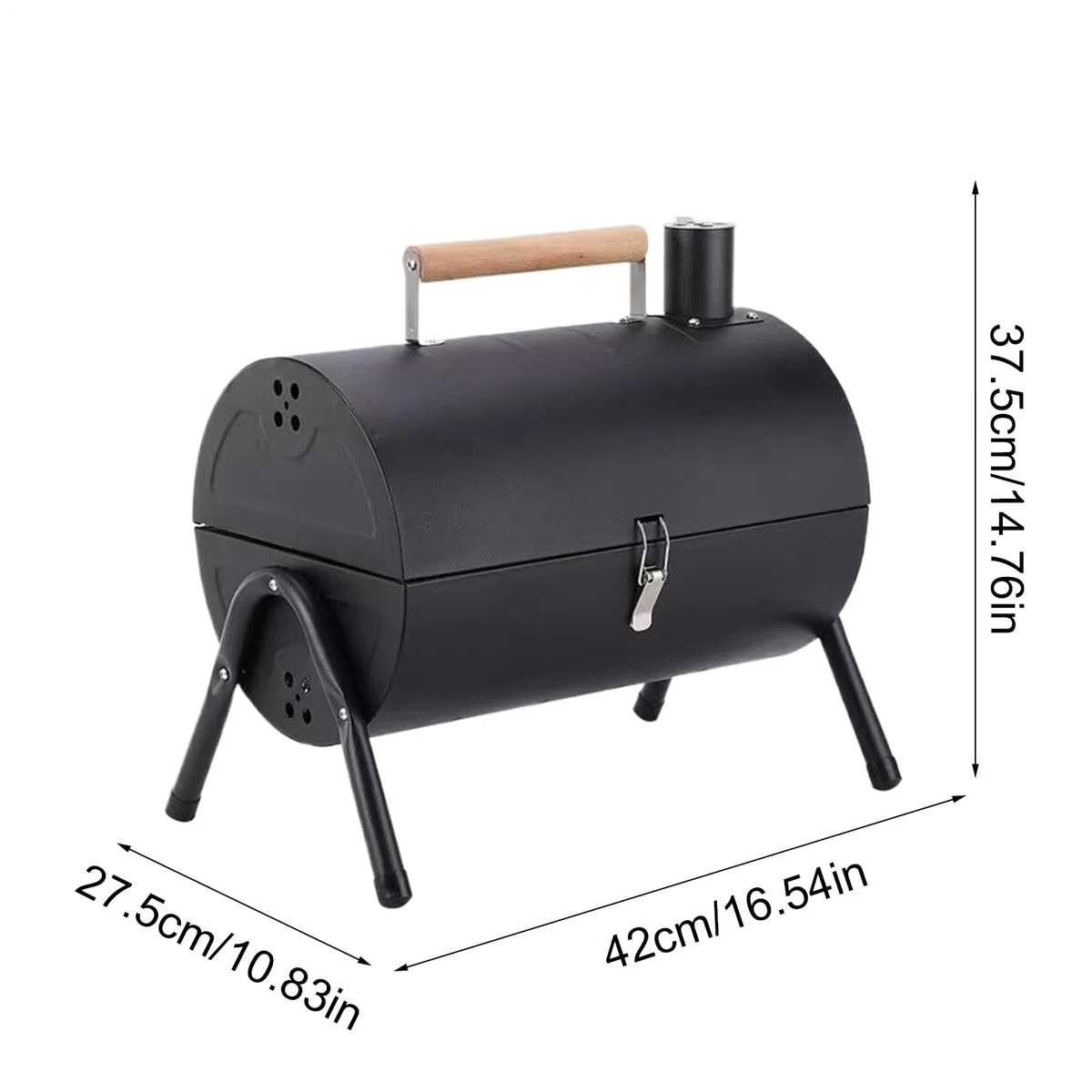 Barbecue a carbonella portatile regolabile – Tablet op Outdoor Barbecue Fumatore | Multifunzionale metallo barbecue | Barbecue a canna per porta cortile posteriore casa balcone campeggio terrazza