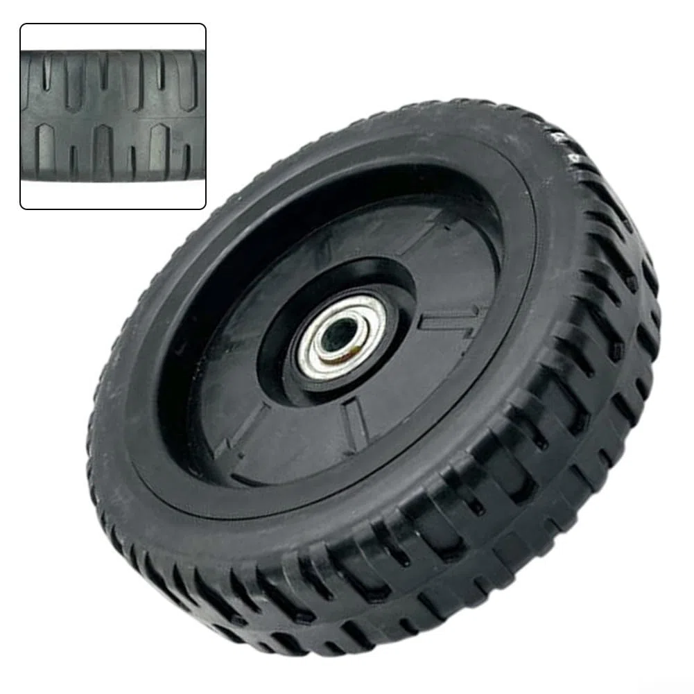 1 confezione di ruote di ricambio anteriori e posteriori per tosaerba a spinta, 17,8 cm/20,3 cm/10 pollici