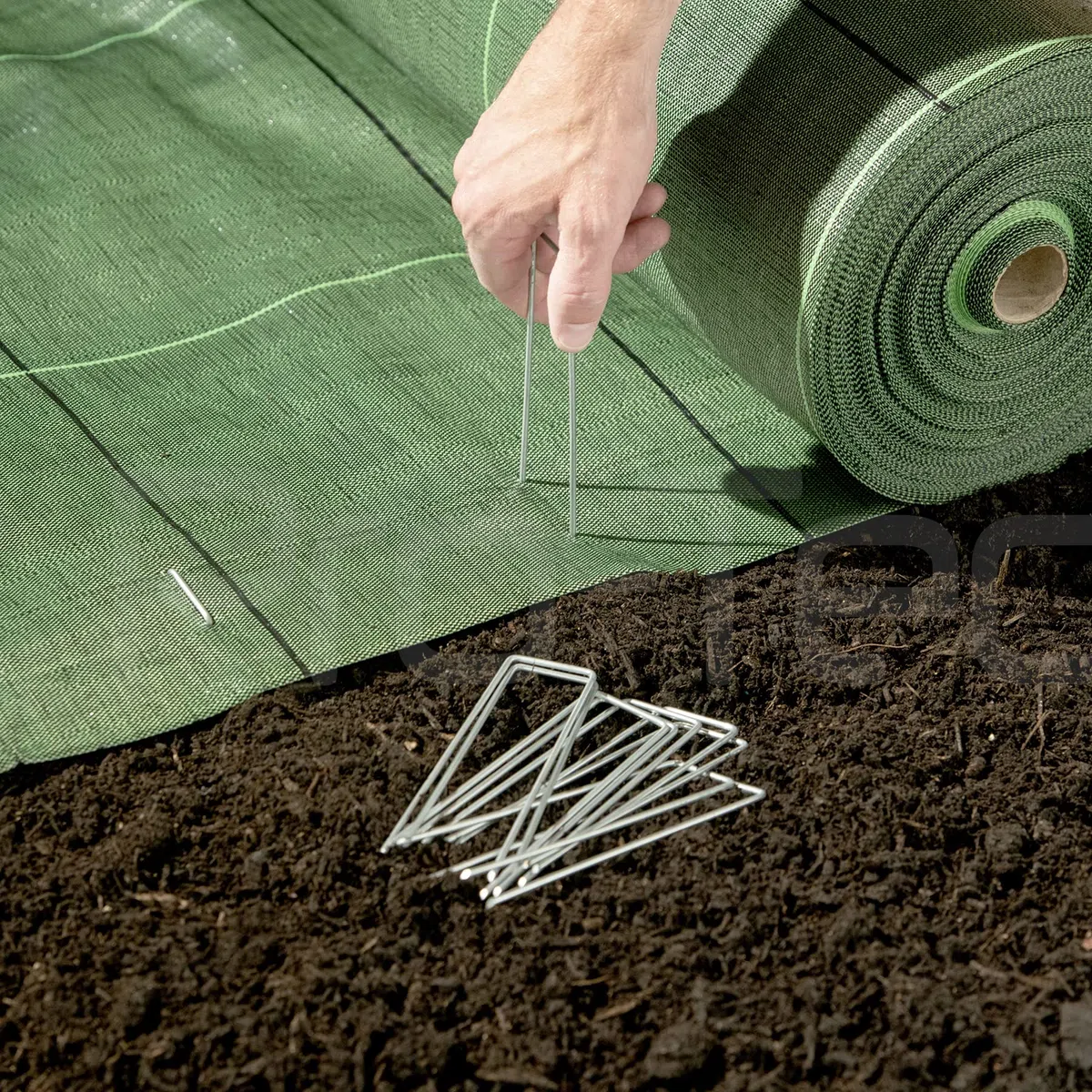Pro-Tec 130 g/m², tessuto per il controllo delle infestanti da giardino, larghezza 1,2,3,4,5 m (4 m x 5 m)