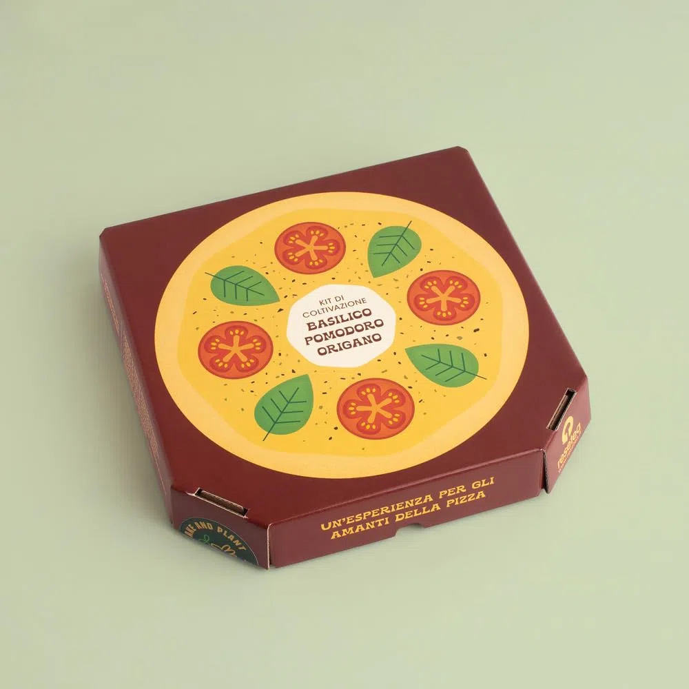 Kit Pizza Lovers | Coltiva Basilico, Pomodoro e Origano a Casa | Regalo Gourmet Original per Amanti della Cucina | Resetea