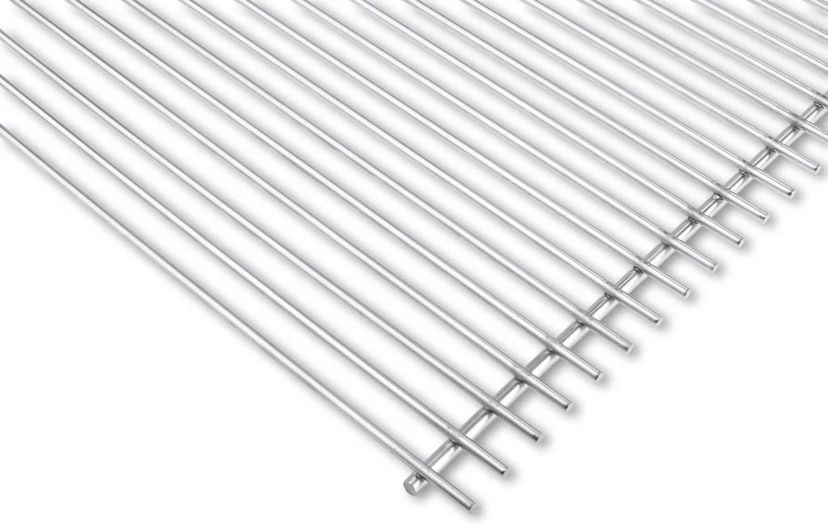 DEOS Griglia in Acciaio Inox Europeo 60x45cm - Griglia Barbecue Vantaggiosa e Modulare, Diametro Materiale 7+5mm - Perfetta per Griglia a Carbone o Gas con Possibilità di Combinazioni Varie