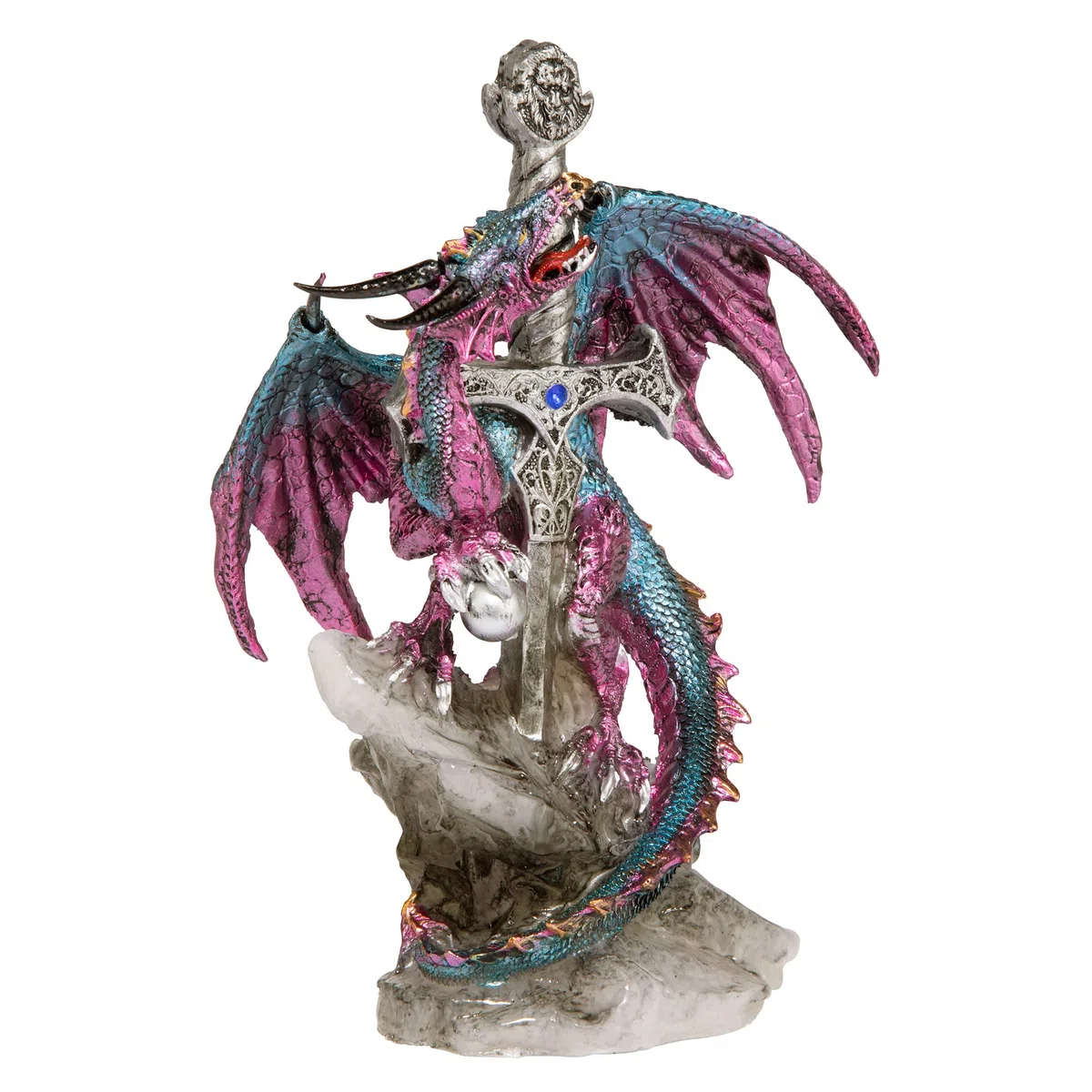 Design Toscano QS92707 Statua di Dragon Blade, 9x12.5x20.5 cm