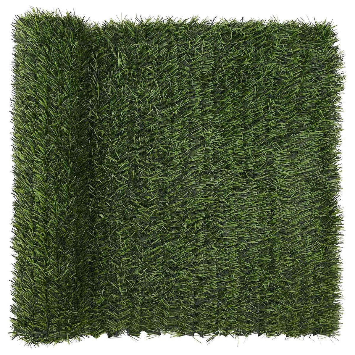 vidaXL Recinzione Artificiale Verde chiaro 1 x 10 m PVC e Acciaio, Recinzione in erba artificiale, schermo per patii, pannelli rettangolari, proteggi il tuo giardino all'aperto